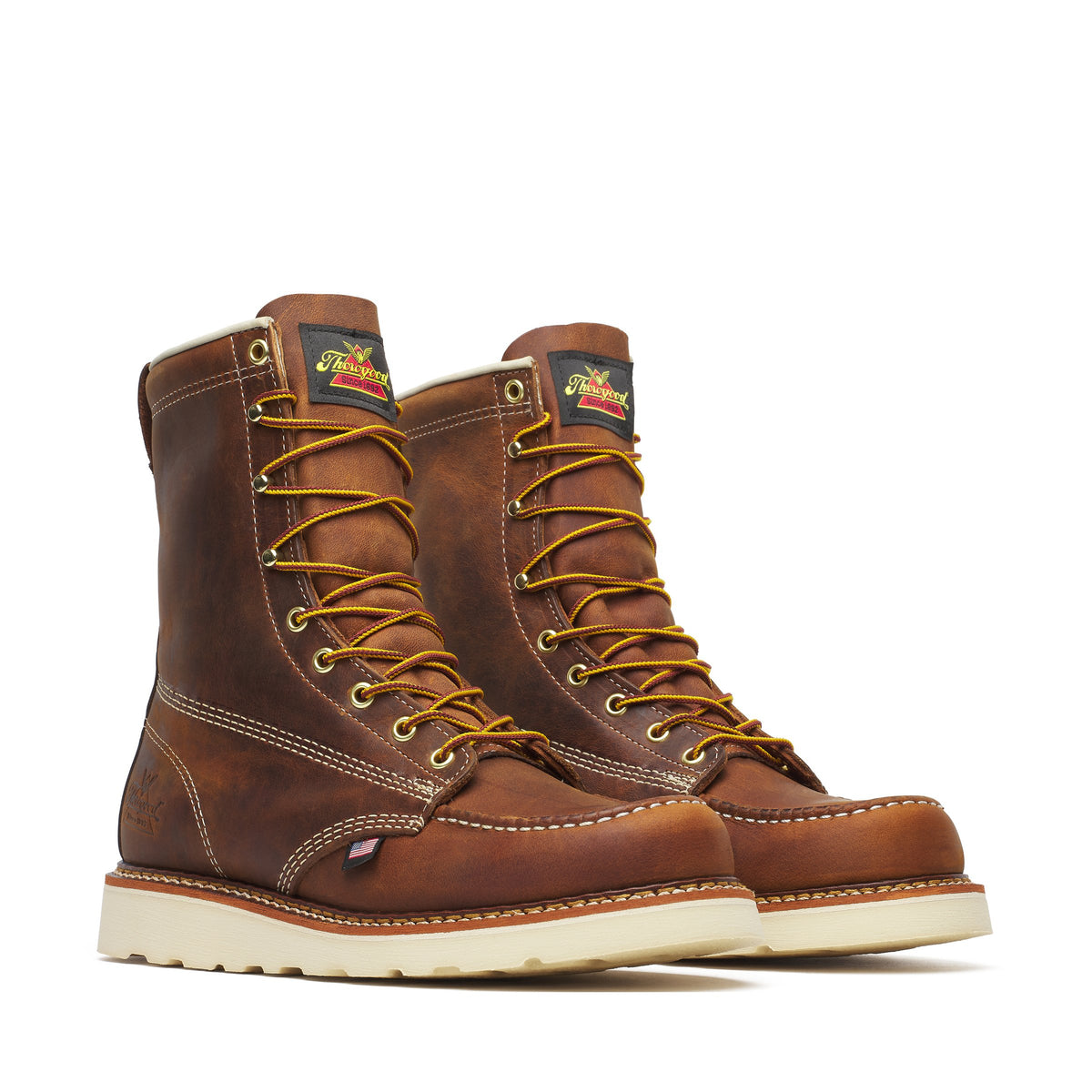 Thorogood American Heritage 8" Trail Crazy Horse Moc Toe MAXWear Wedge Boot 814-4178