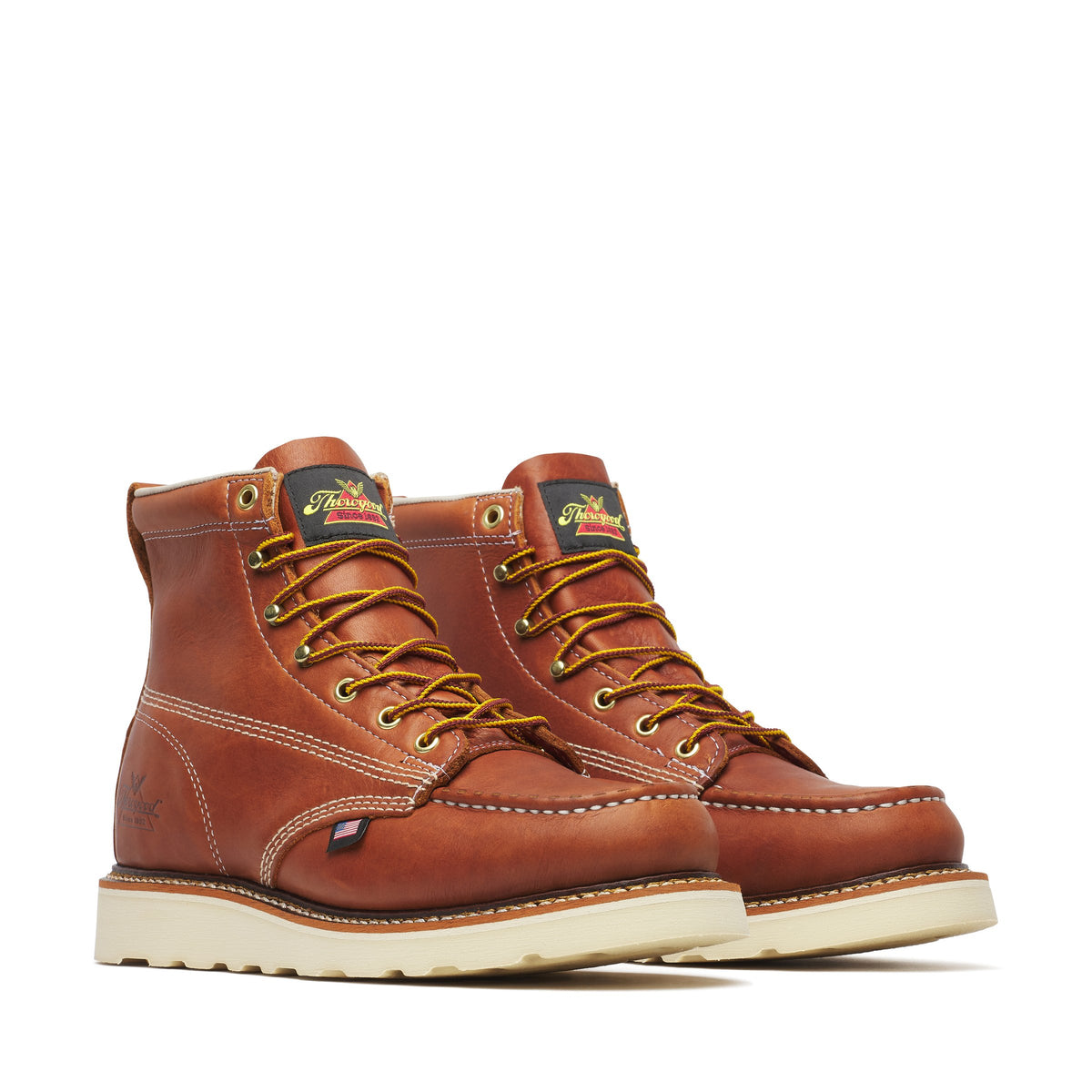 Thorogood American Heritage 6" Moc Toe MAXWear Edge Boot Tobacco 814-4200