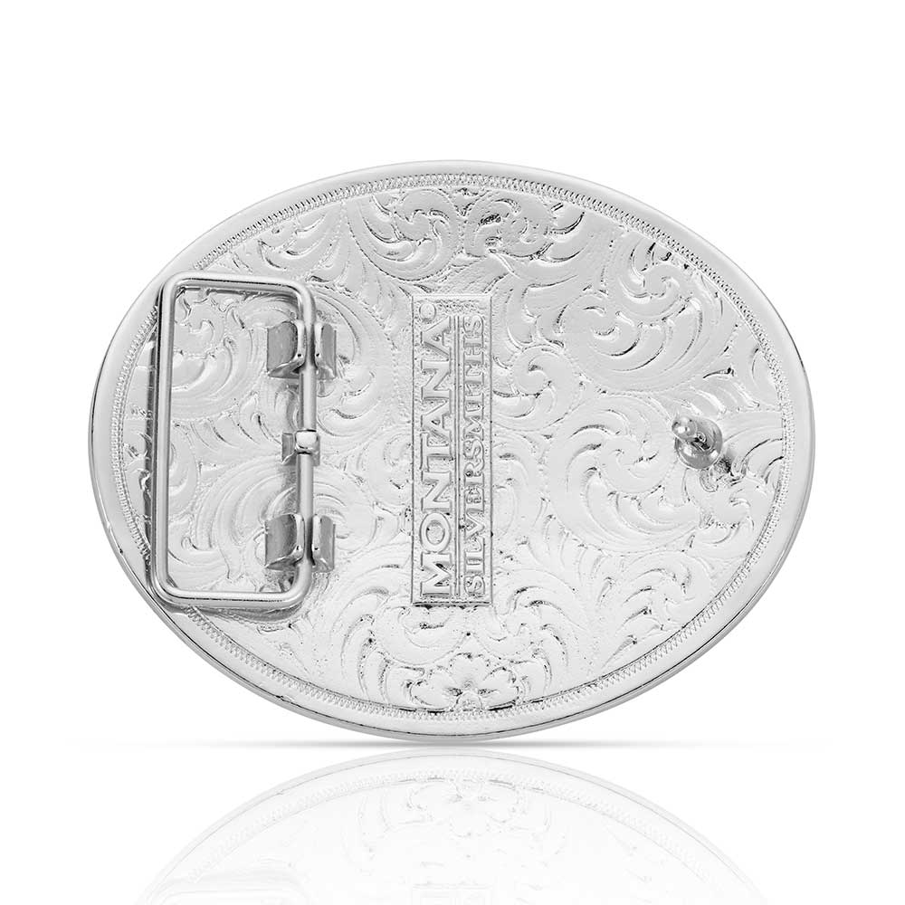 Montana Silversmiths Two tone Rope & Barbed Wire Classic Impressions Christian Cowboy Attitude Buckle