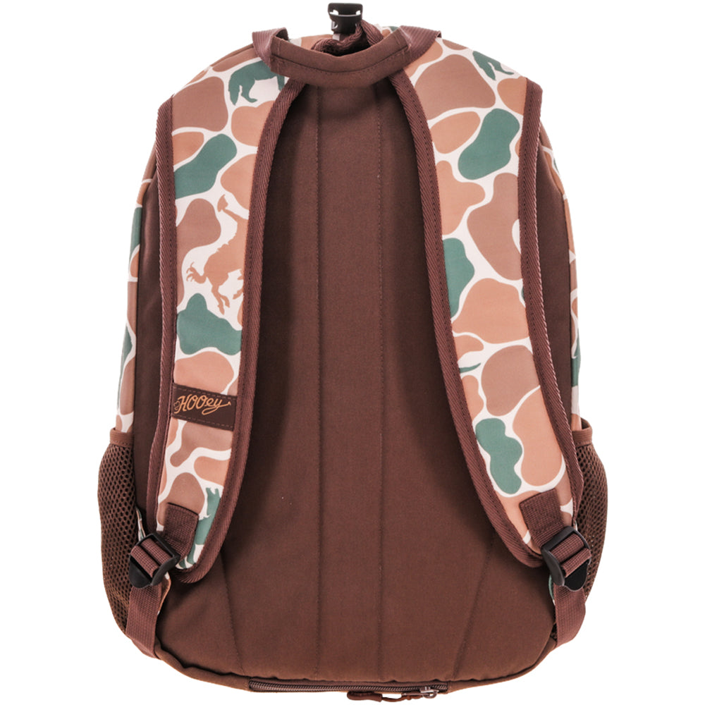 Hooey Rockstar Backpack, Camo/Brown – back straps