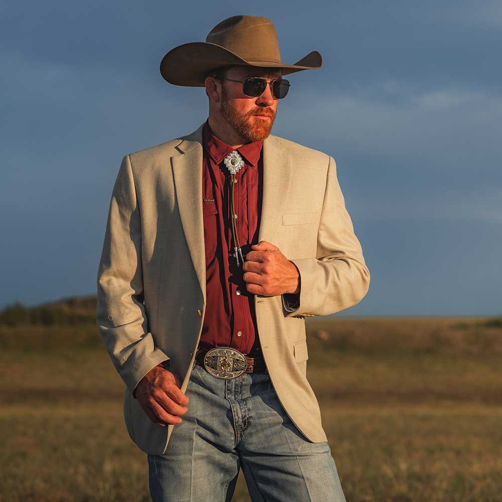 Montana Silversmiths Santa Fe Turquoise Bolo Tie