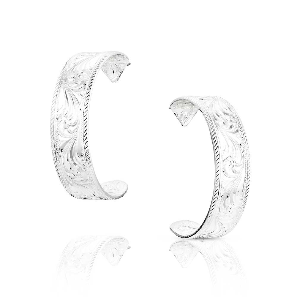 Montana Silversmiths Out West Hoop Earrings