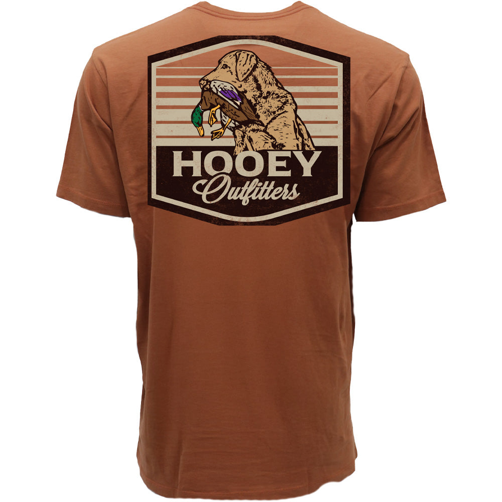 Hooey Men's Toller Outfitters T-Shirt, Rust – back graphic