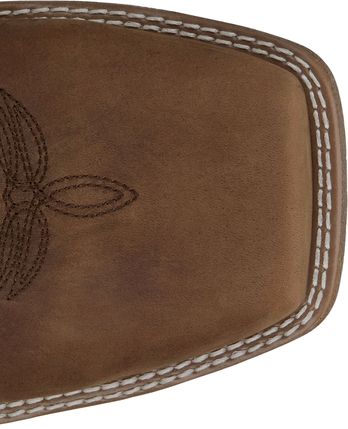 Justin Nitread taupe men's square toe boots, 11-inch cowboy boots with leather straps and stitching details.