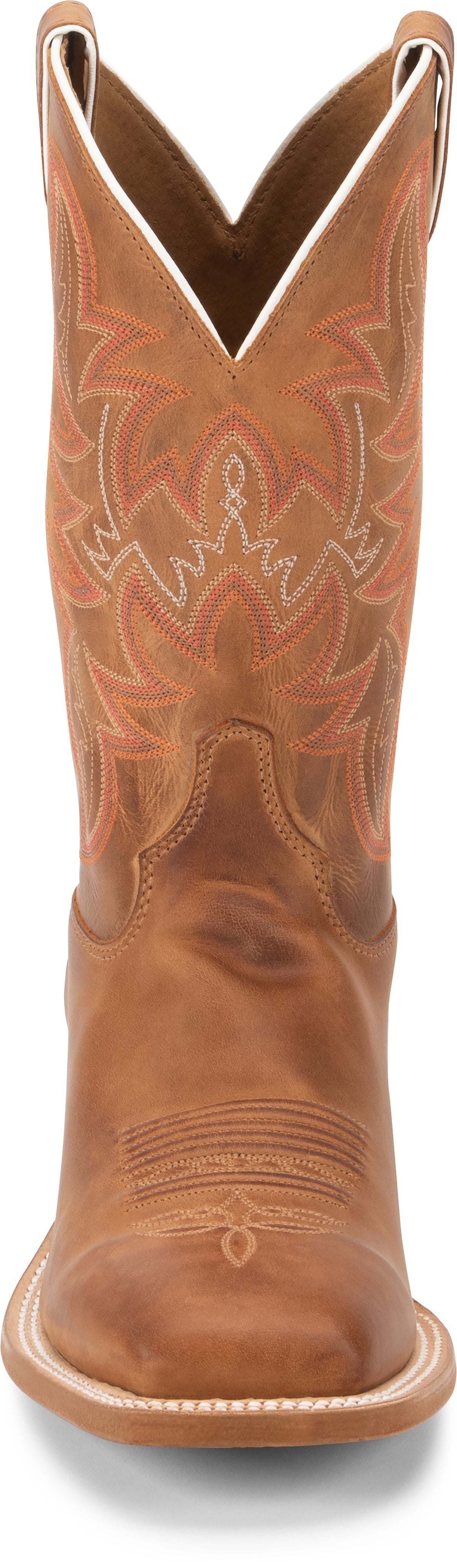 Justin Men's Austin II Western Boot, Distressed Cognac – front