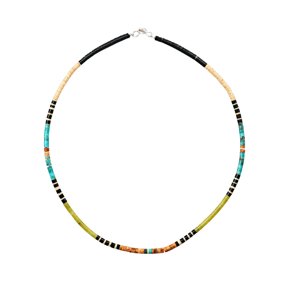 Peyote Bird Terra Heishi Necklace – full length