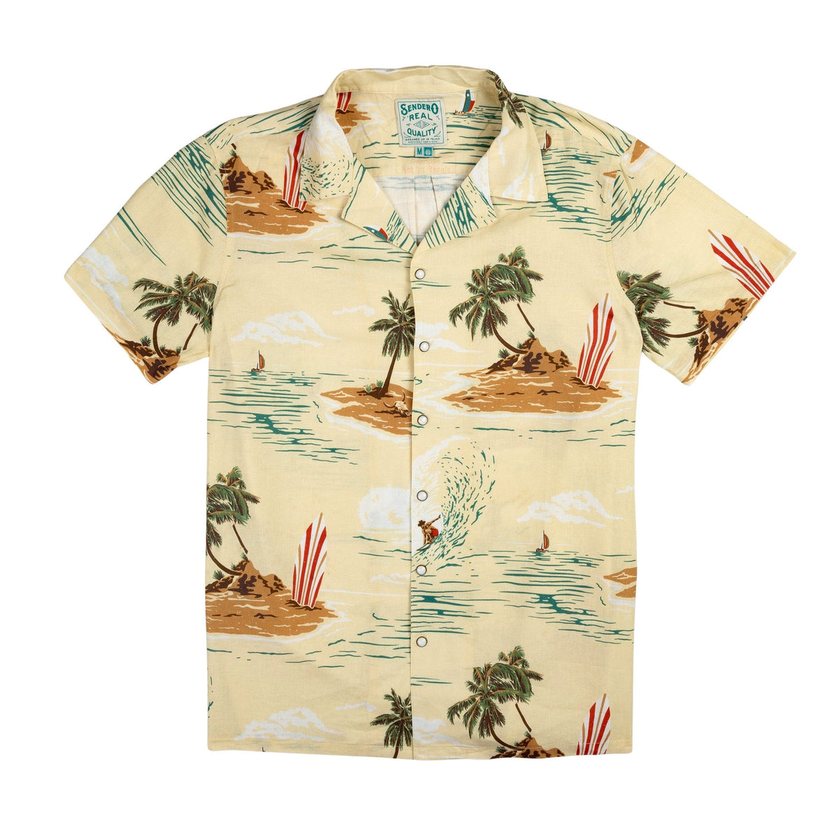 Sendero Provisions Co. Men's Padre Shirt - Malibu Cowboy - Cream - front