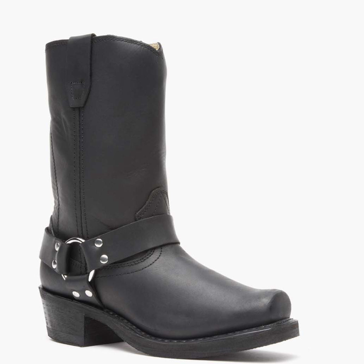 Durango Women's Harness Boot, Black – 3-4 front, grey background