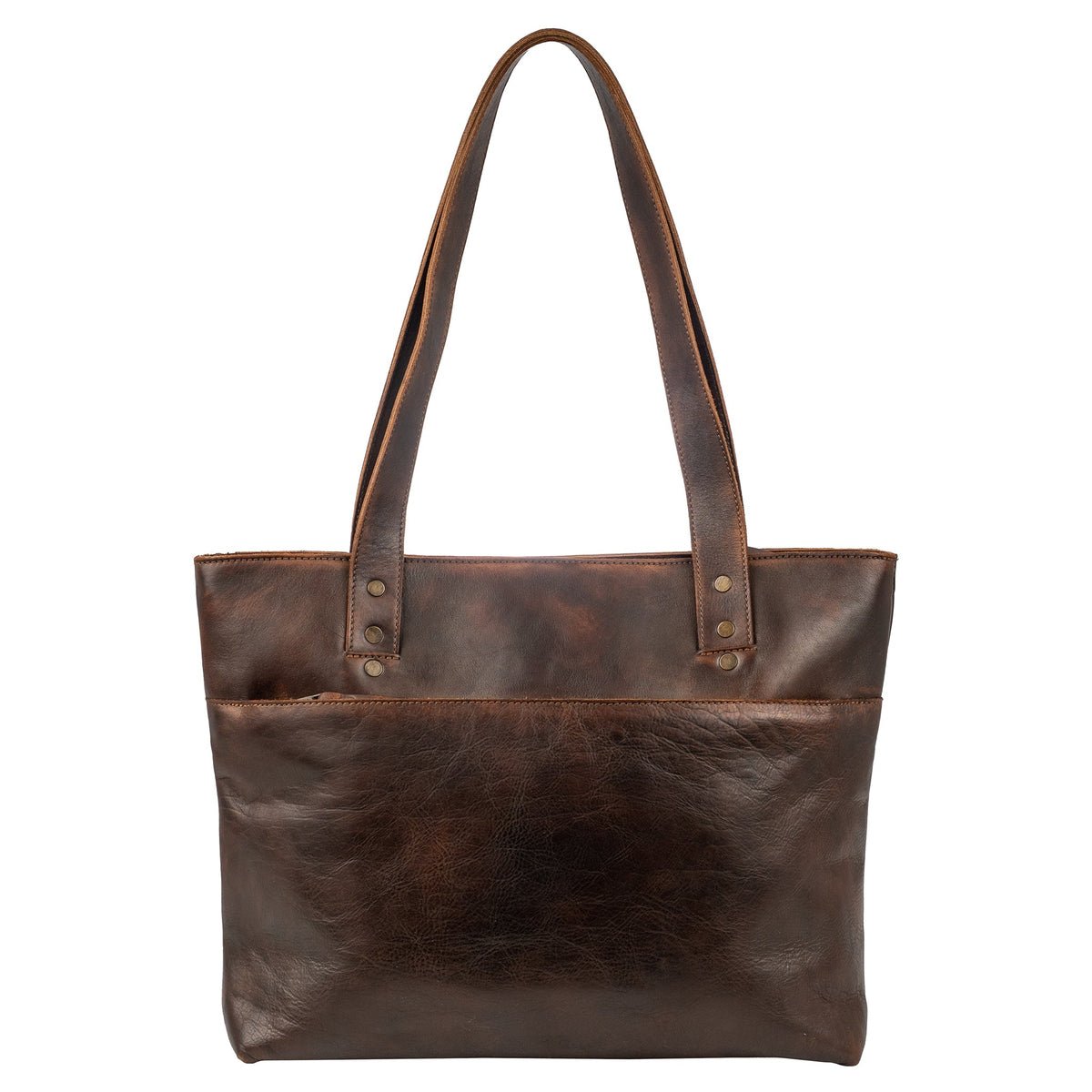 STS Ranchwear Women's Bandera Simple Tote, Chocolate – back