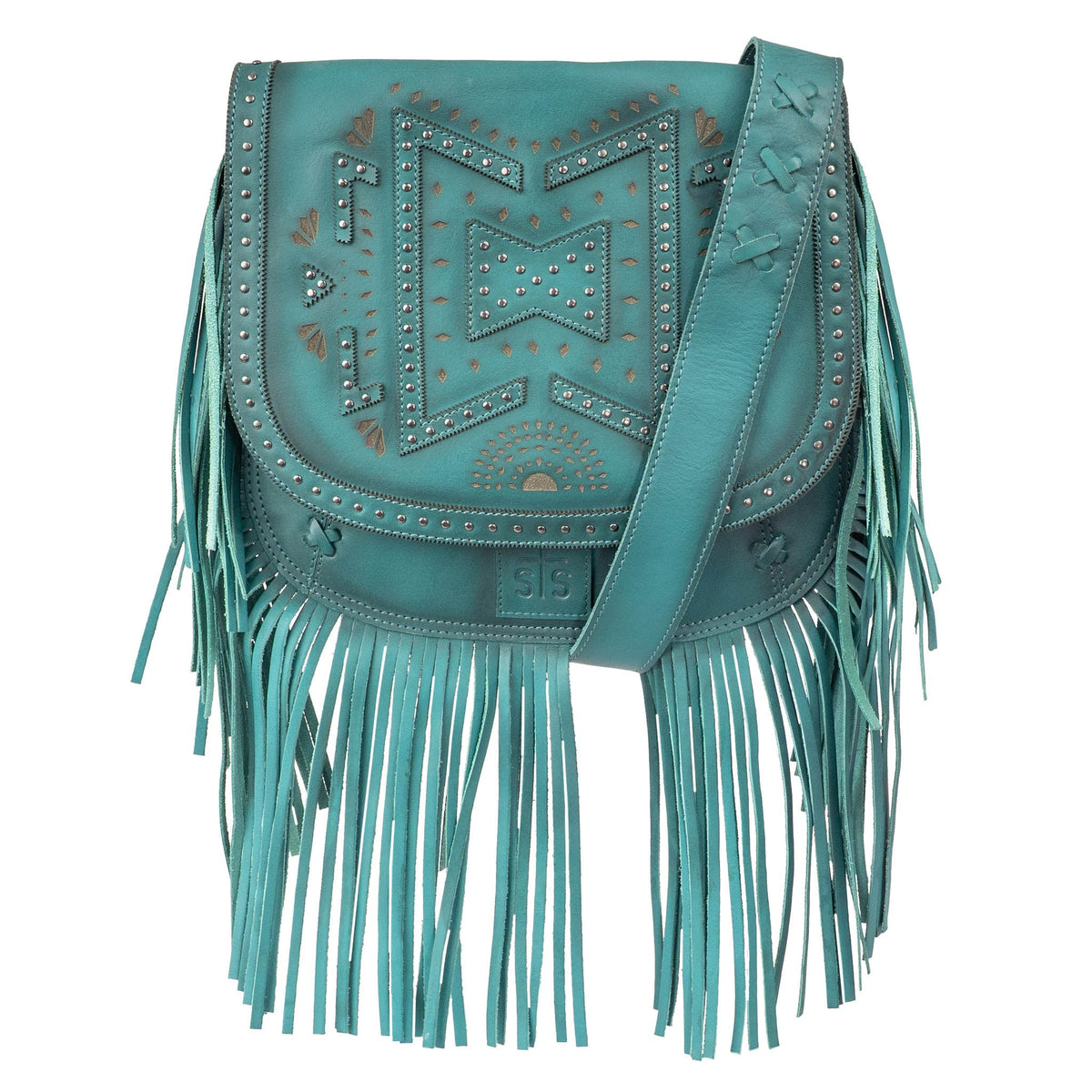 STS Ranchwear Women's Wayfarer Selah Saddle Bag, Turquoise – front