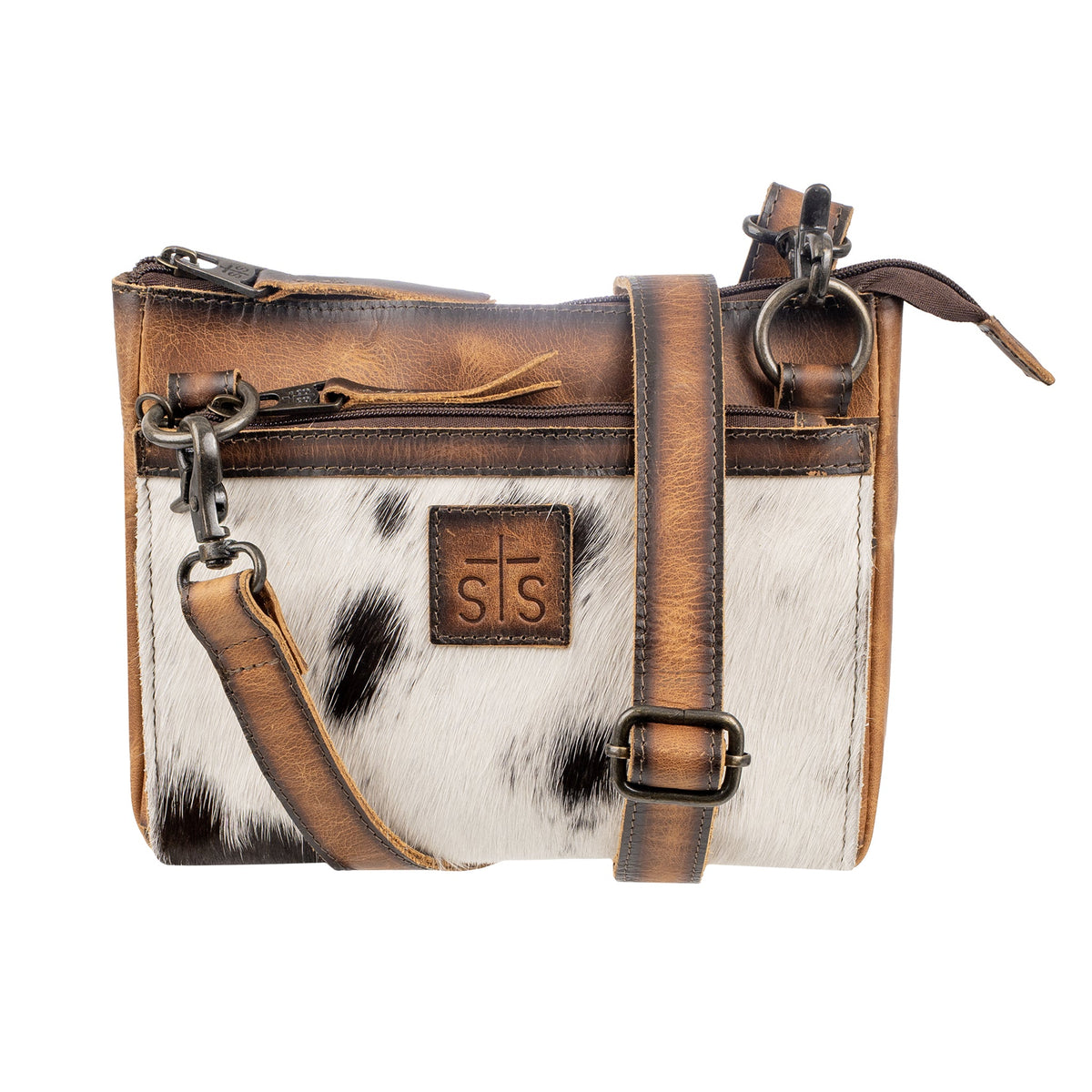 STS Ranchwear Women's Guadalupe Cowhide Lily Crossbody – front