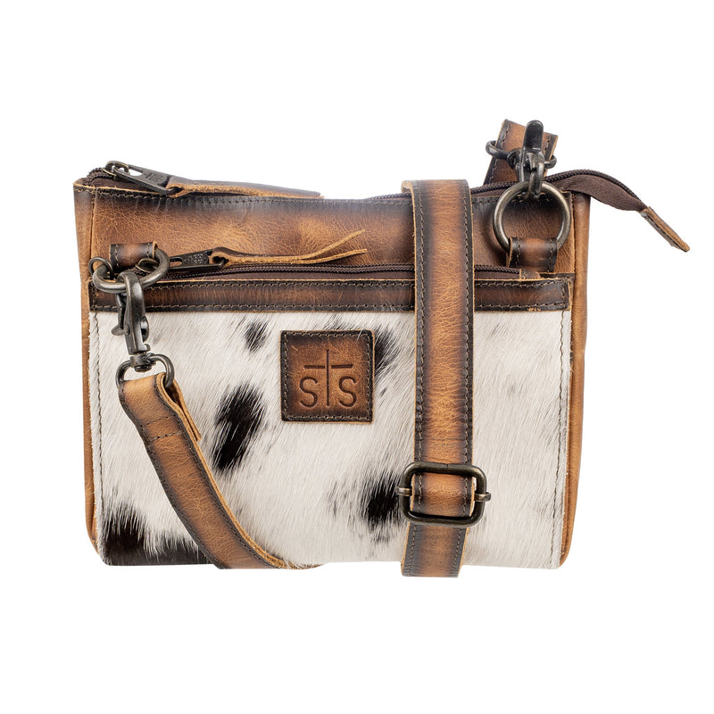 STS Ranchwear Women's Guadalupe Cowhide Lily Crossbody – front