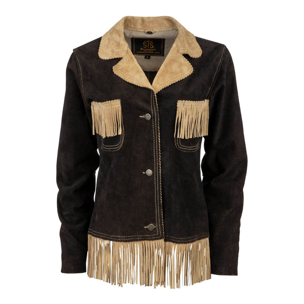 STS Ranchwear Women's Ponderosa Suede Fringe Jacket