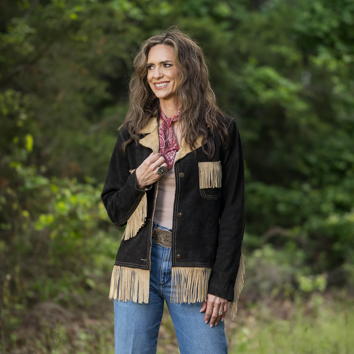 STS Ranchwear Women's Ponderosa Suede Fringe Jacket – lifestyle