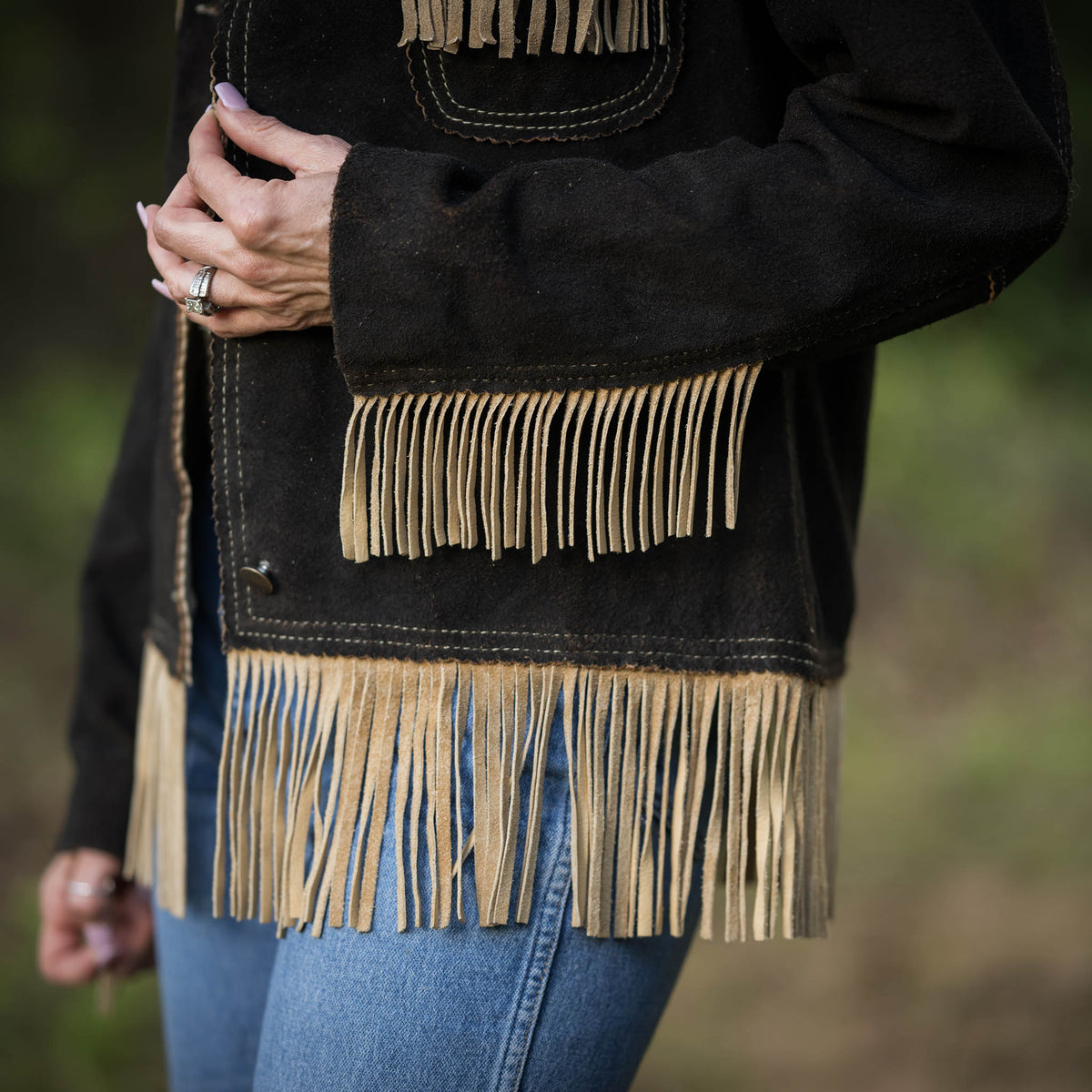 STS Ranchwear Women's Ponderosa Suede Fringe Jacket – lifestyle