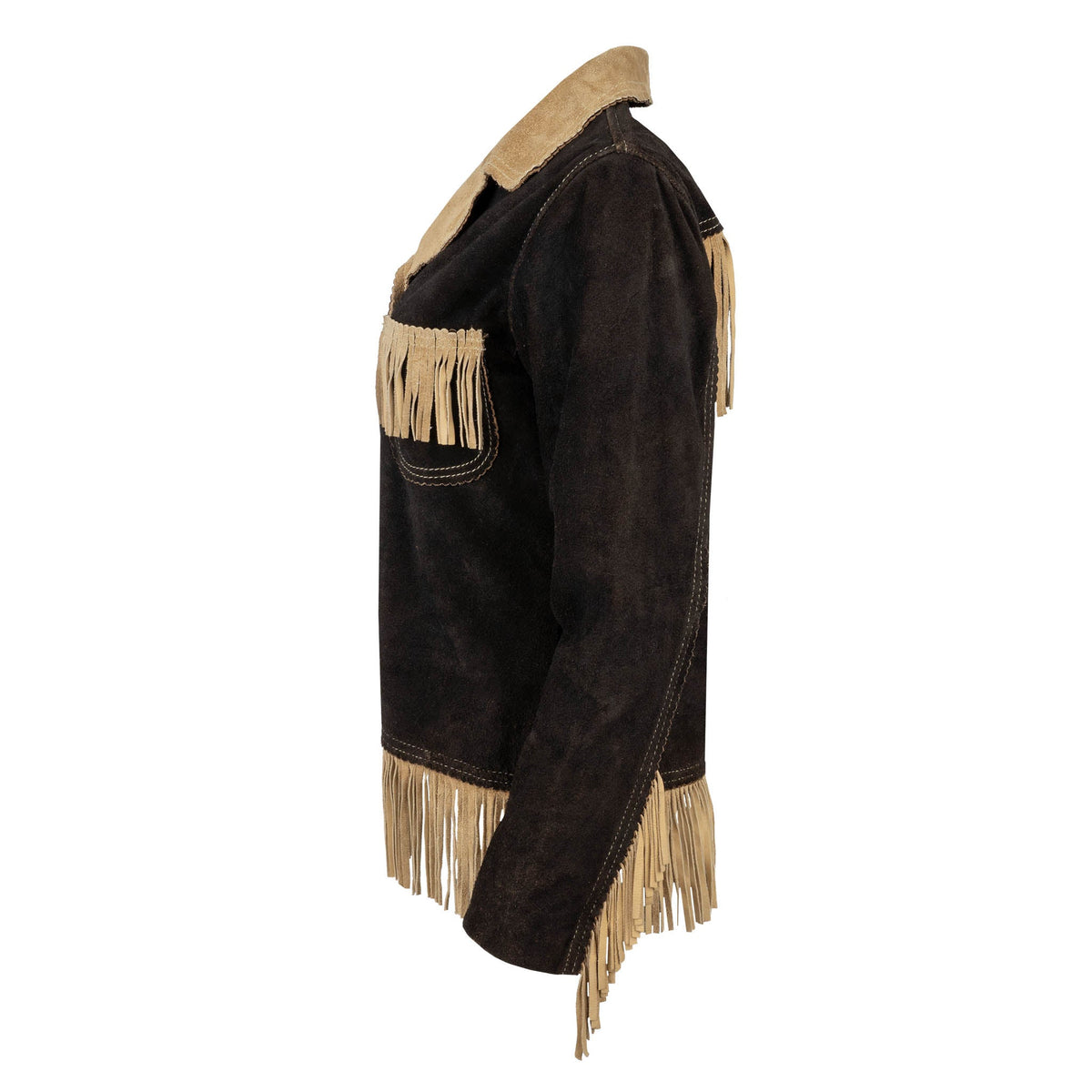 STS Ranchwear Women's Ponderosa Suede Fringe Jacket – side