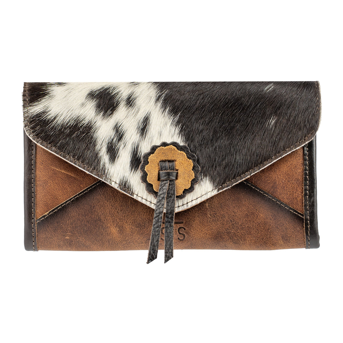 STS Ranchwear Women's Guadalupe Cowhide Style Wallet – front
