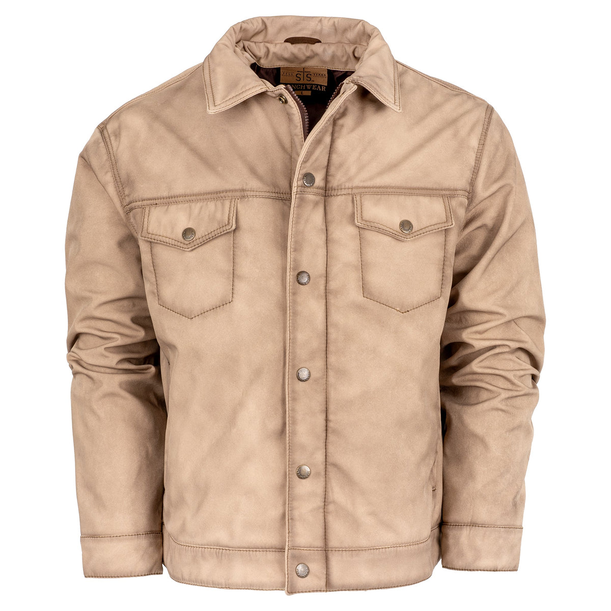 STS Ranchwear Men's Brumby Softshell Jacket, Fawn – front