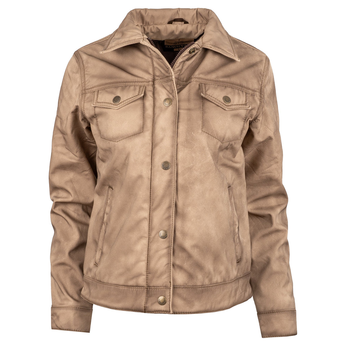 STS Ranchwear Women's Brumby Softshell Jacket, Fawn – front