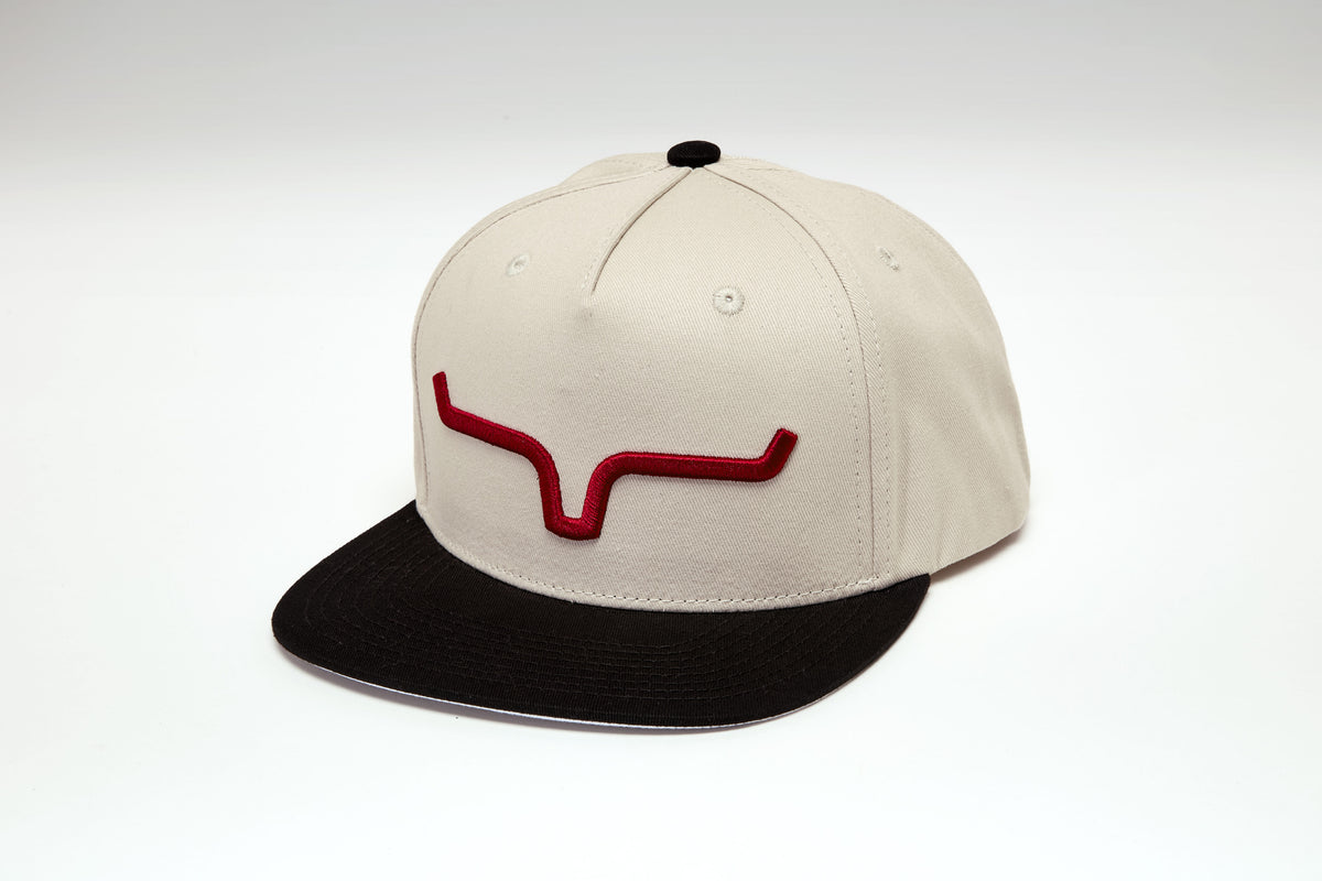 Kimes Ranch Weekly Tall Trucker Hat - Sand/Black