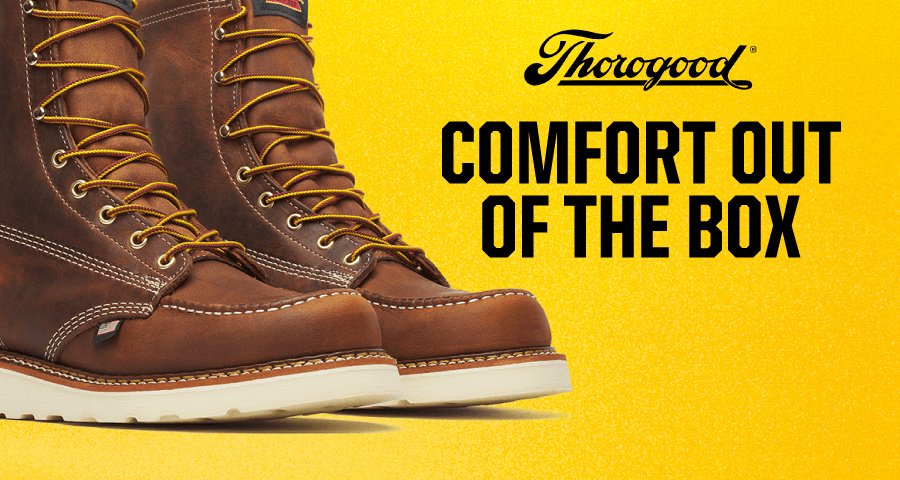 Thorogood American Heritage moc toe work boots — Comfort out of the box
