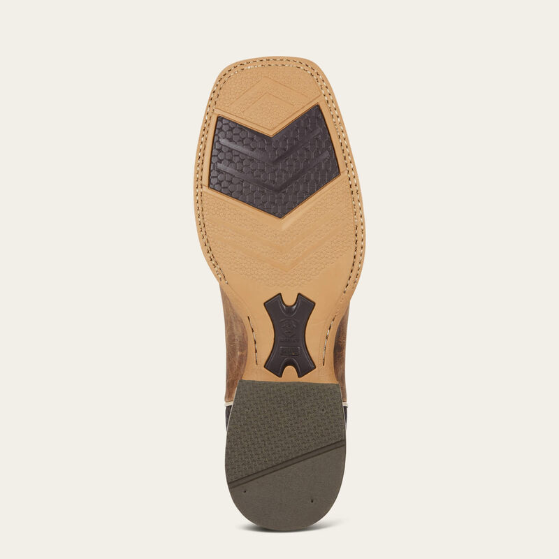 Ariat Arena Rebound Western Boot in Dusted Wheat with leather construction and Western style design.