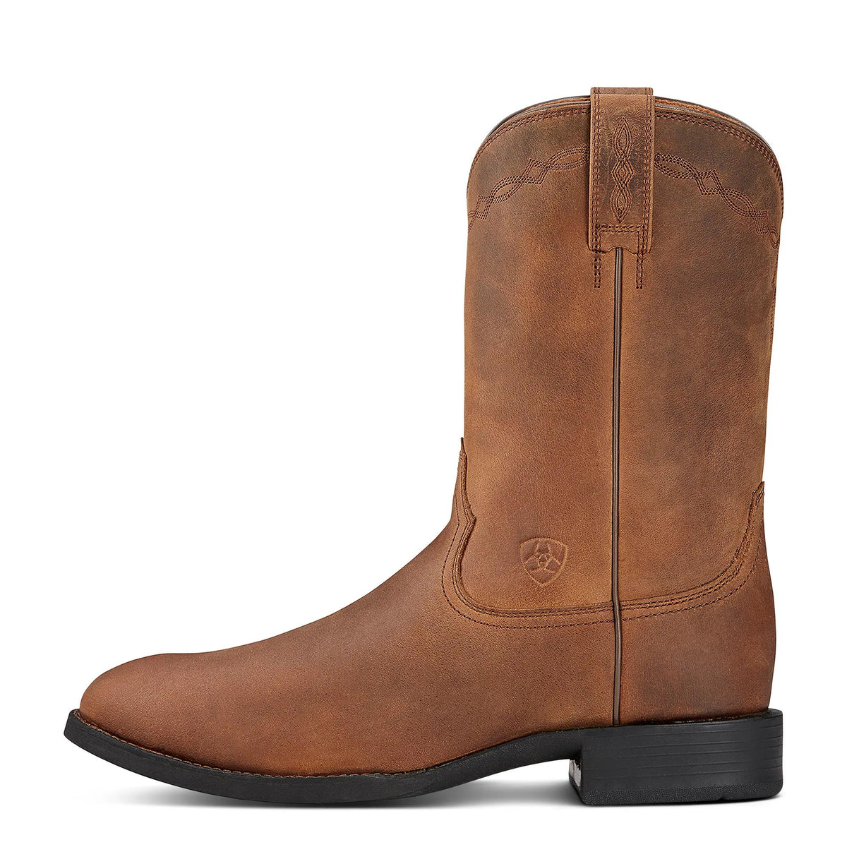 Ariat Heritage Roper Western Boot, Distressed Brown – side