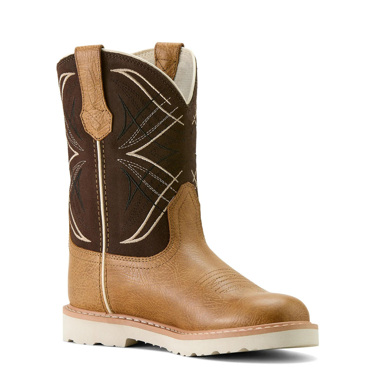 Ariat Kids' Activate Round Toe Western Boot, Cottage|Aged Bark Suede – inside