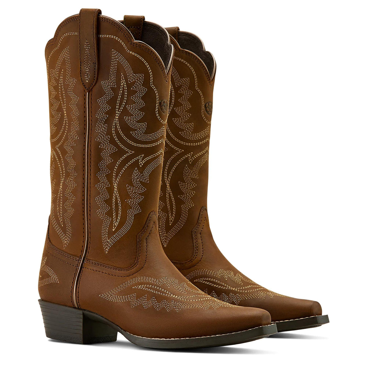 Ariat Kids' Casanova D Toe Western Boot, Distressed Brown – pair