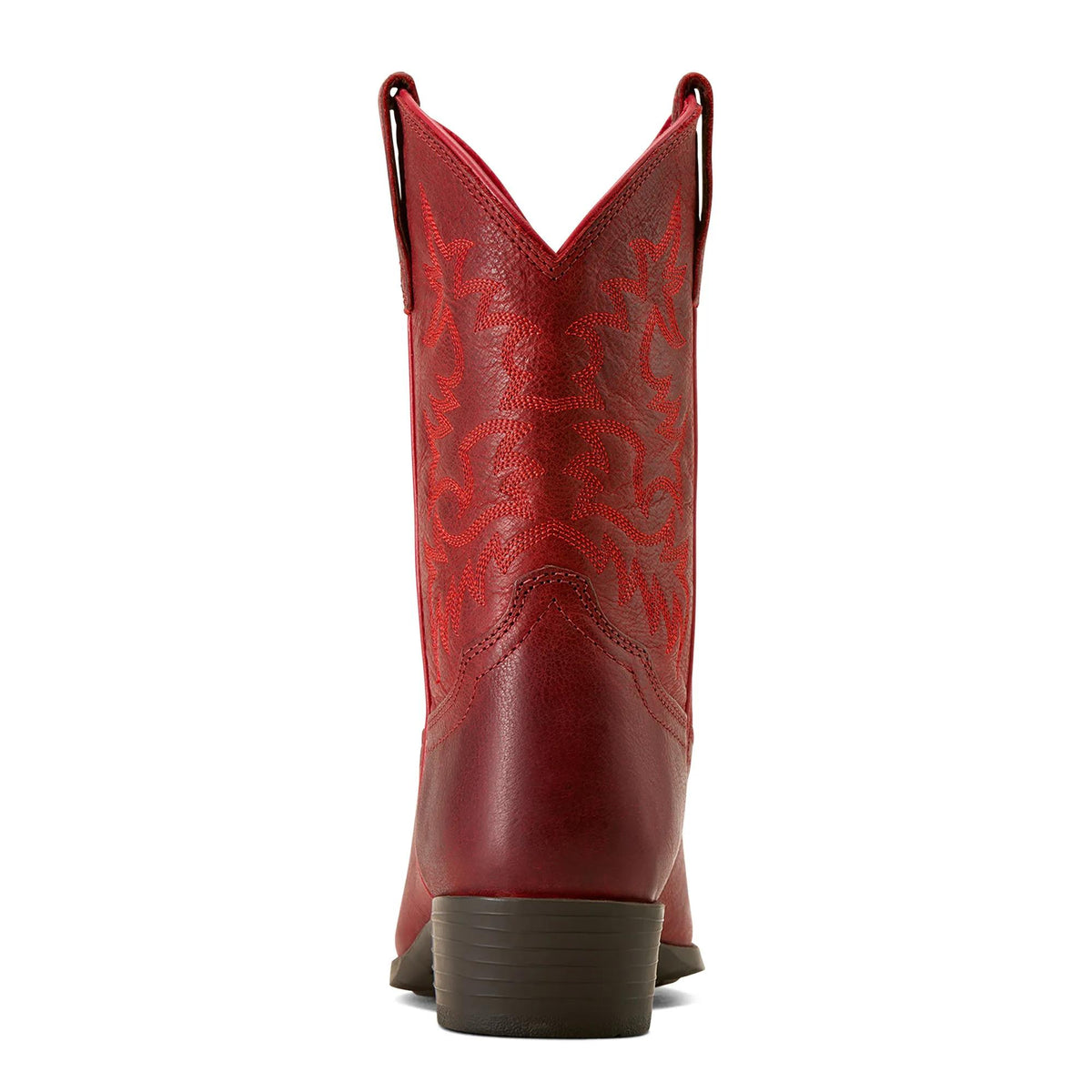 Ariat Kids' Heritage R Toe Western Boot, Rosy Red – heel