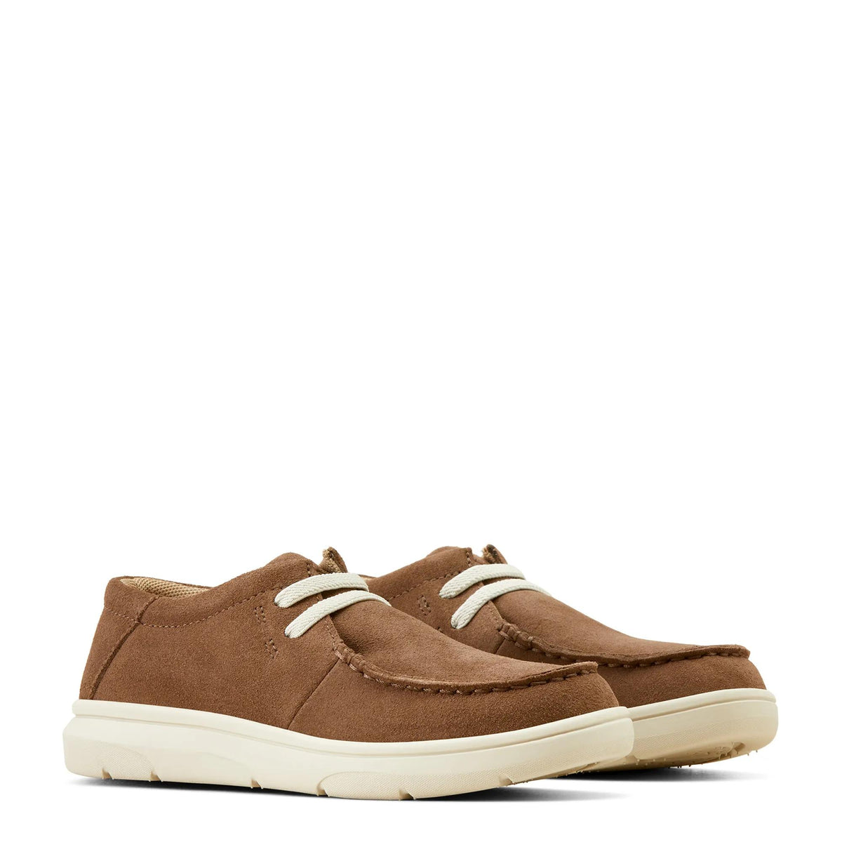 Ariat Kids' Hilo Shoe, Brown Bomber Suede – pair