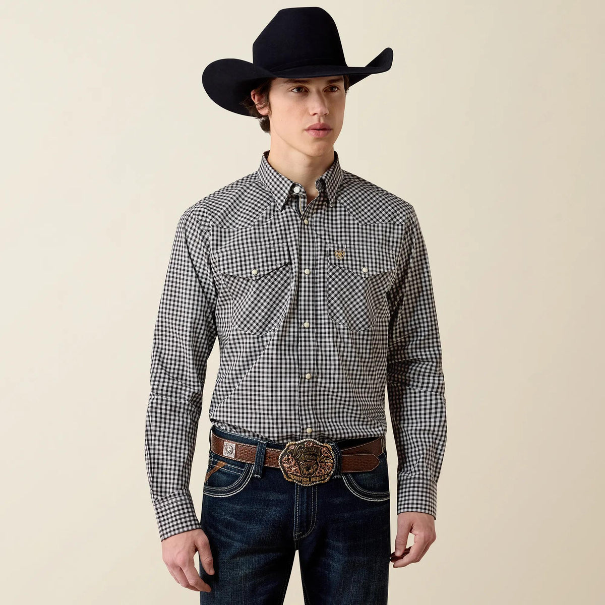 Ariat Mens Black Checkered Plaid 10080669 - view 1
