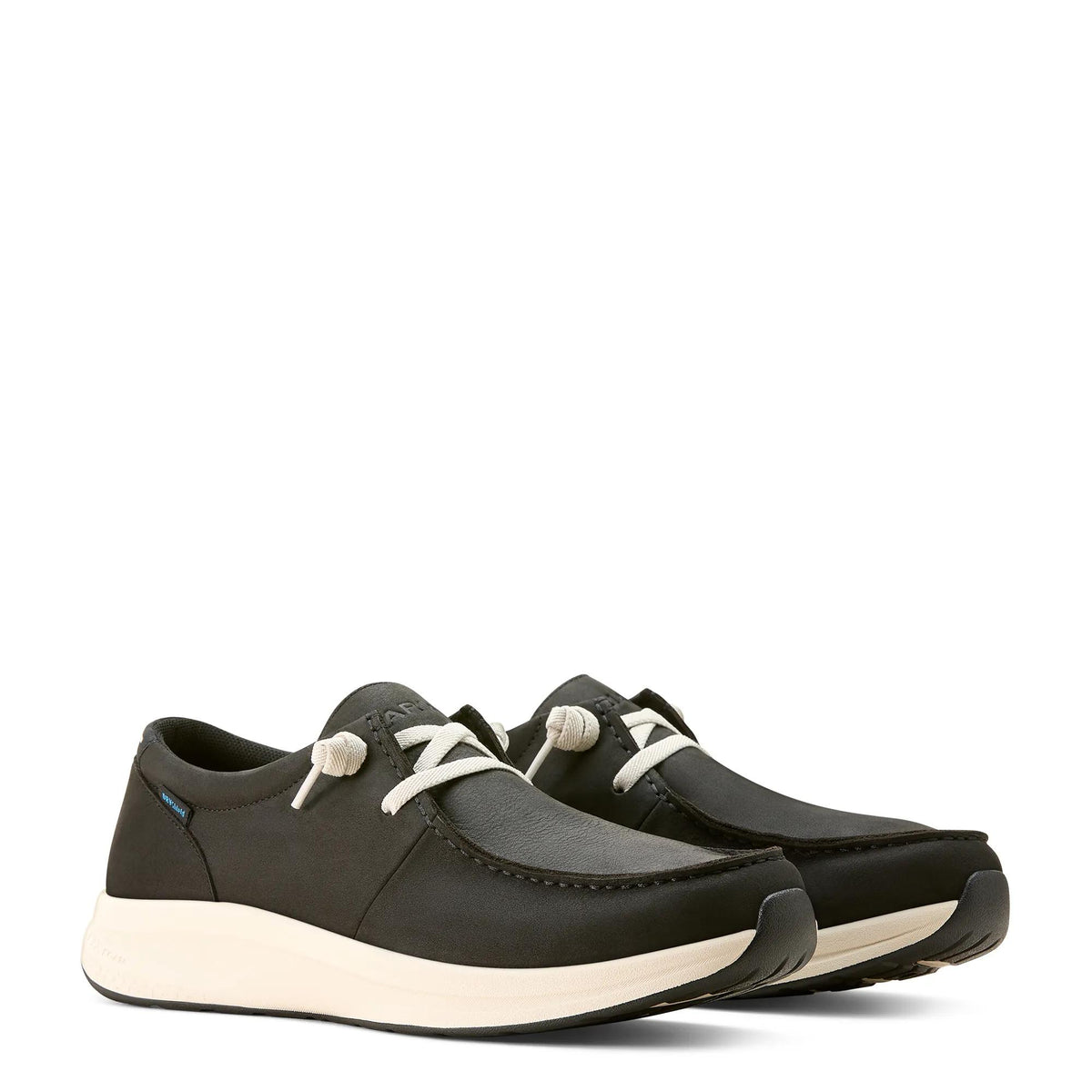 Ariat Men's Buckeye Waterproof Shoe, Satin Black – pair