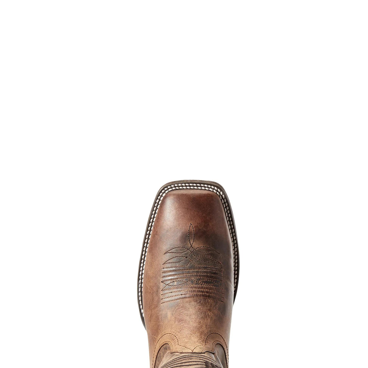 Ariat Men's Circuit Patriot Western Boot, Weathered Tan – toe