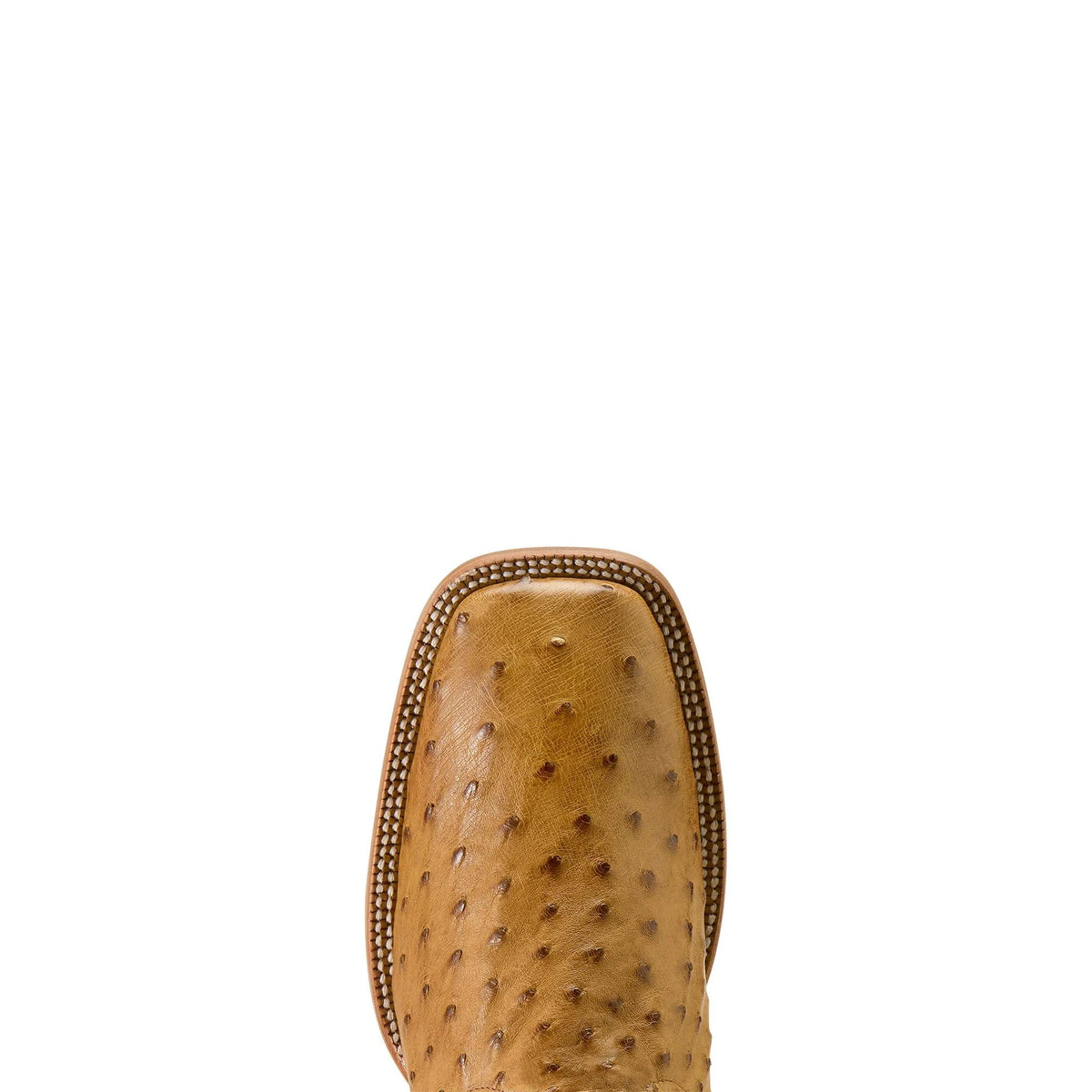 Ariat Men's Classic Cash Wide Square Toe Western Boot, Tan Full Quill Ostrich|Hickory Smoke – toe