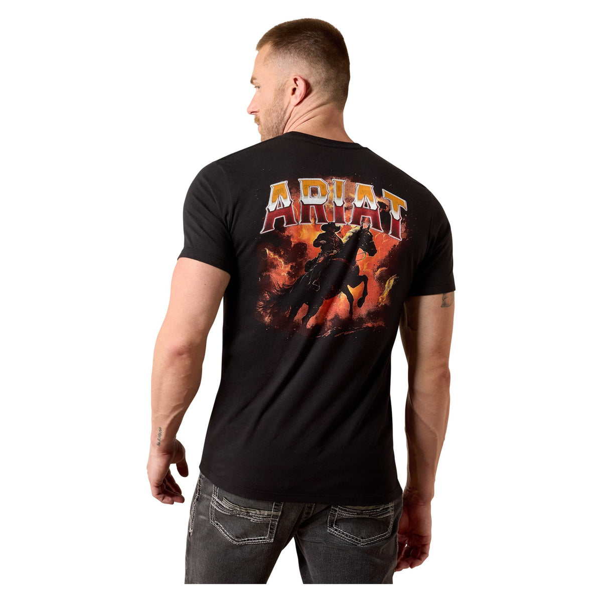 Ariat Men's Country Rock T-Shirt, Black – back
