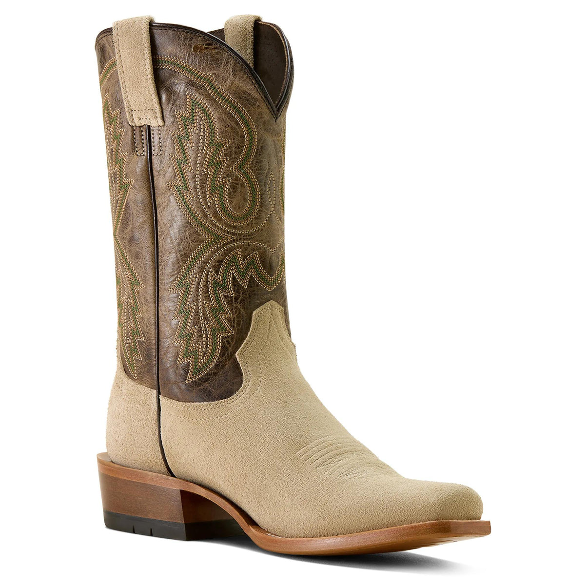 Ariat Men's Futurity Cashout Narrow Cutter Toe Cowboy Boot, Bone Roughout – inside