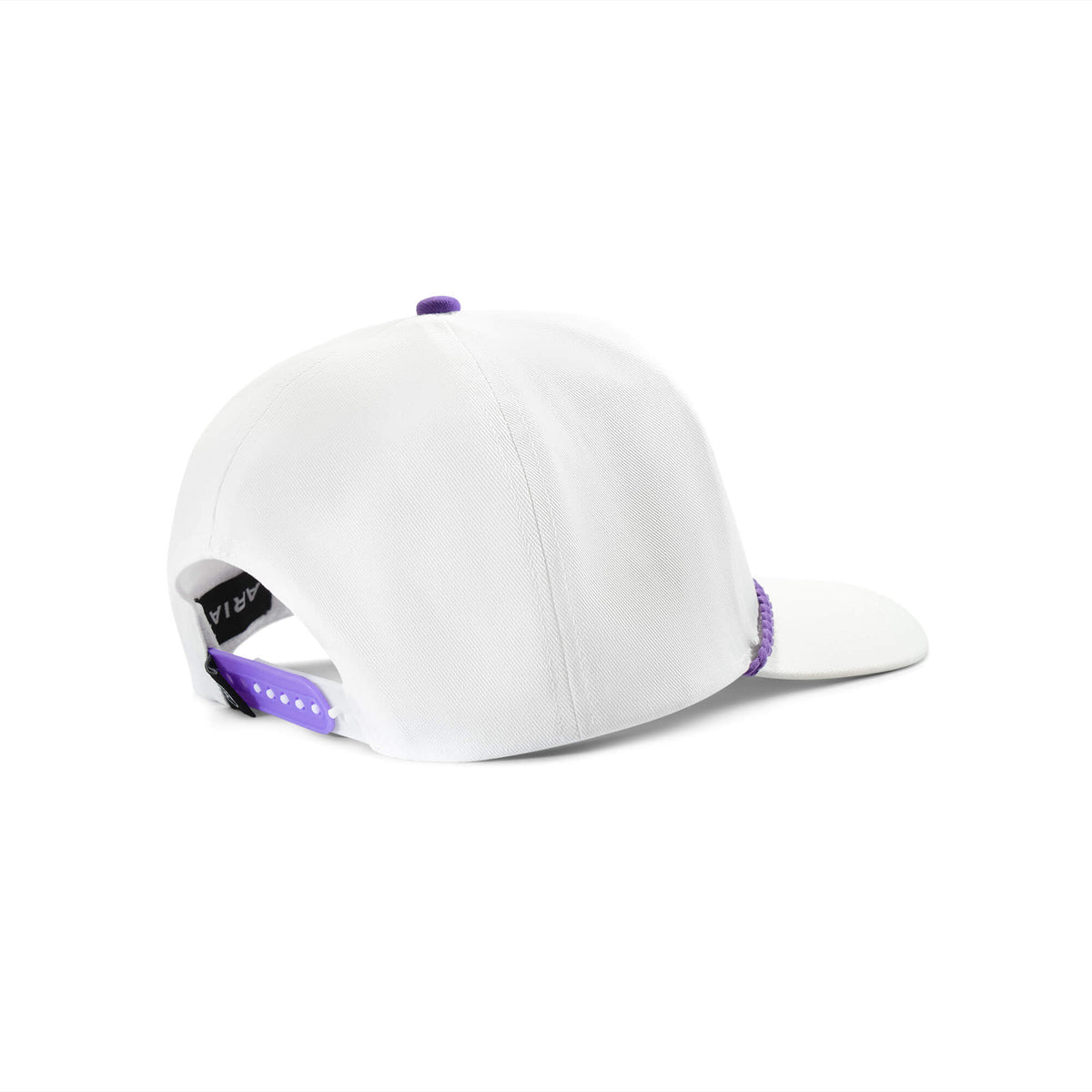 Ariat Men's Game Day Snap Back Rope Cap, White/Purple – back