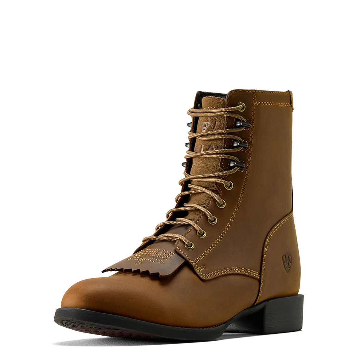 Ariat Men's Heritage Lacer Boot, Distressed Brown – 3-4 front