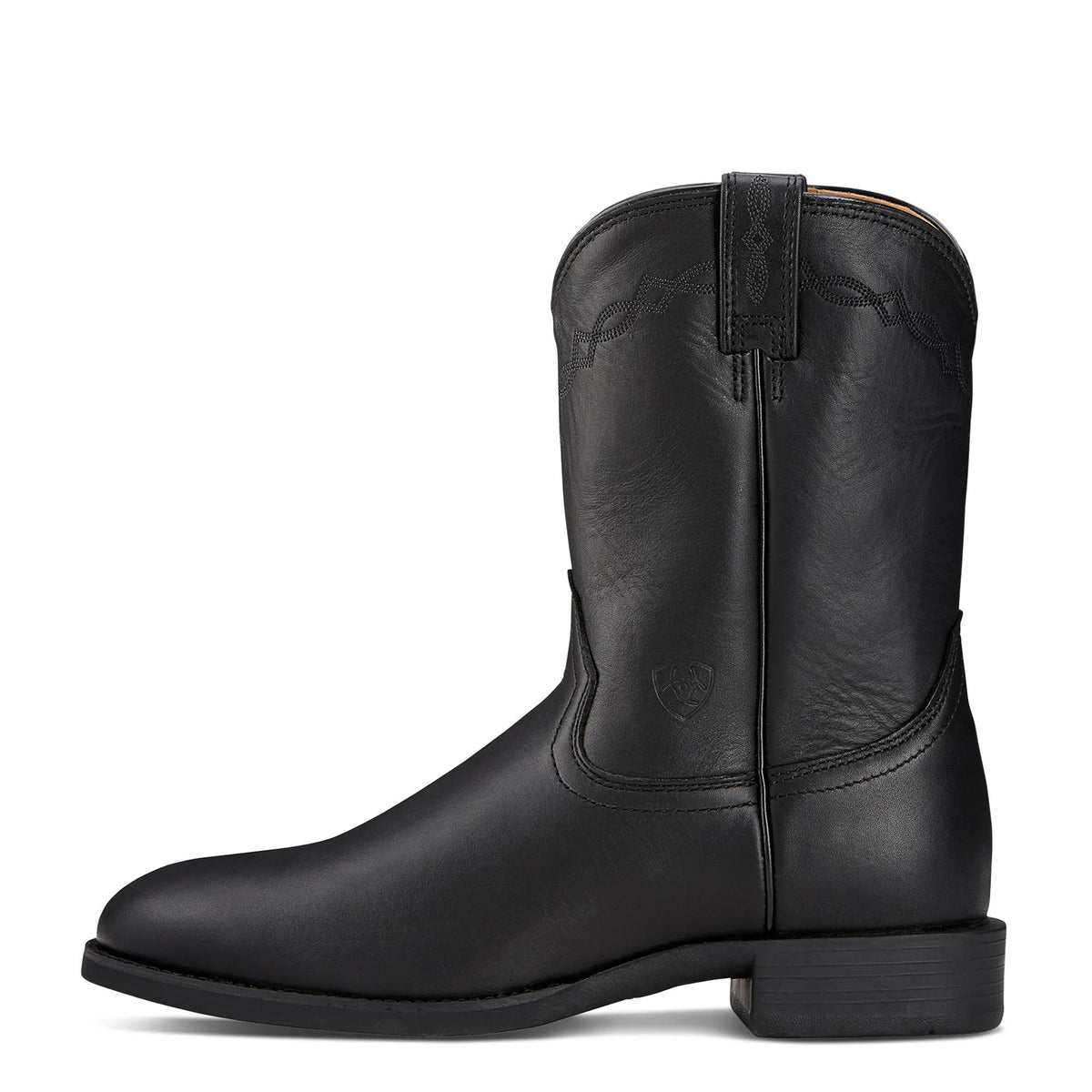 Ariat Men's Heritage Roper Western Boot, Black – side