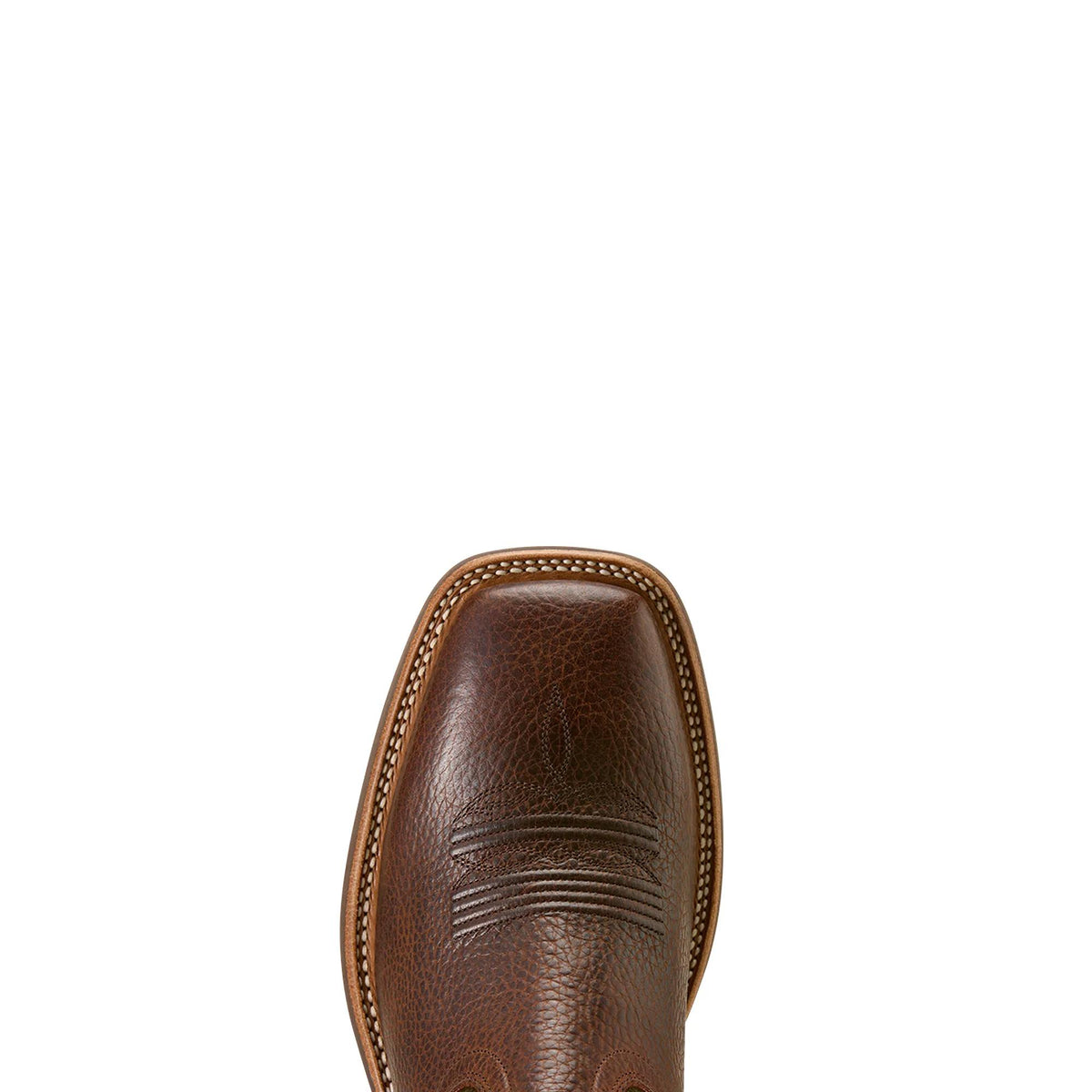 Ariat Men's Highland Toughstock Wide Square Toe Cowboy Boot, Brown Oiled Rowdy|Timber Olive – toe