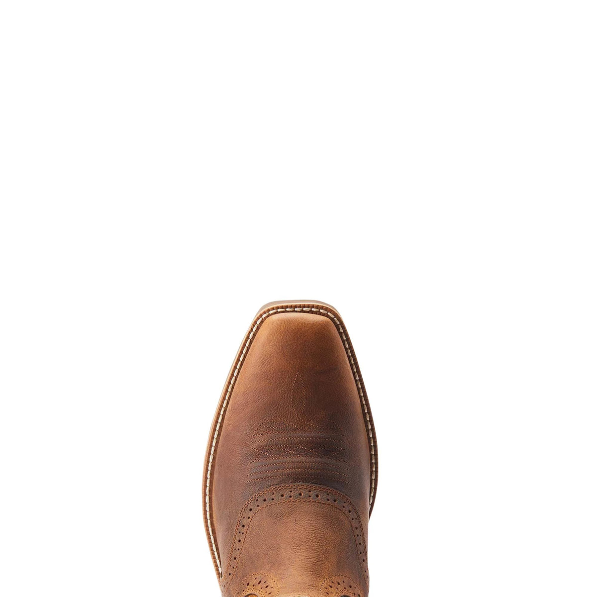 Ariat Men's Hybrid Roughstock Square Toe Western Boot, Sorrel Crunch – toe