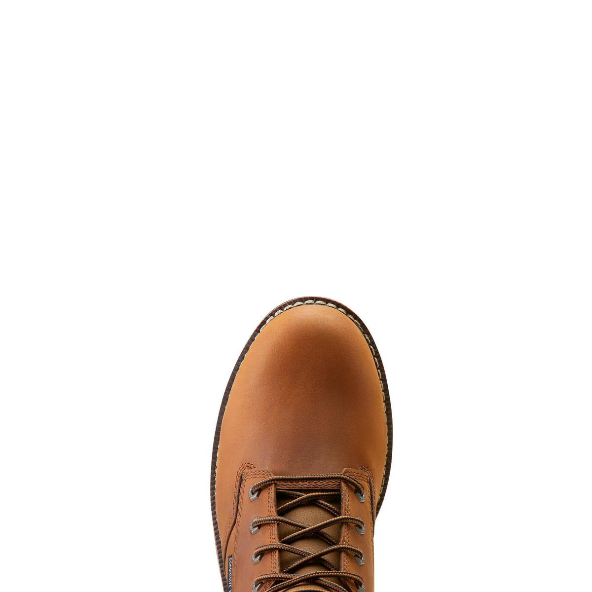 Ariat Men's Logger Shock Shield 8" Waterproof Composite Toe Work Boot, Copper Brown – toe