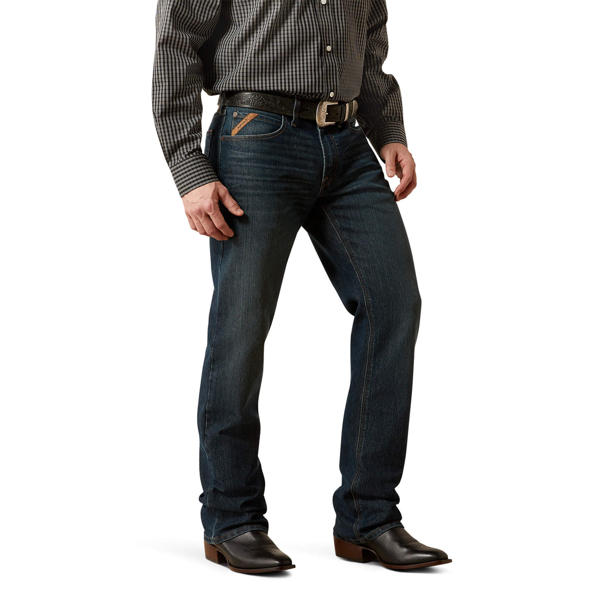 Ariat Men's M4 Relaxed Elias Boot Cut Jeans, Atlas – front
