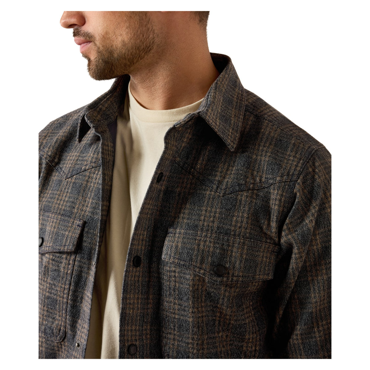 Ariat Men's Menswear Shirt Jacket, Kangaroo – detail