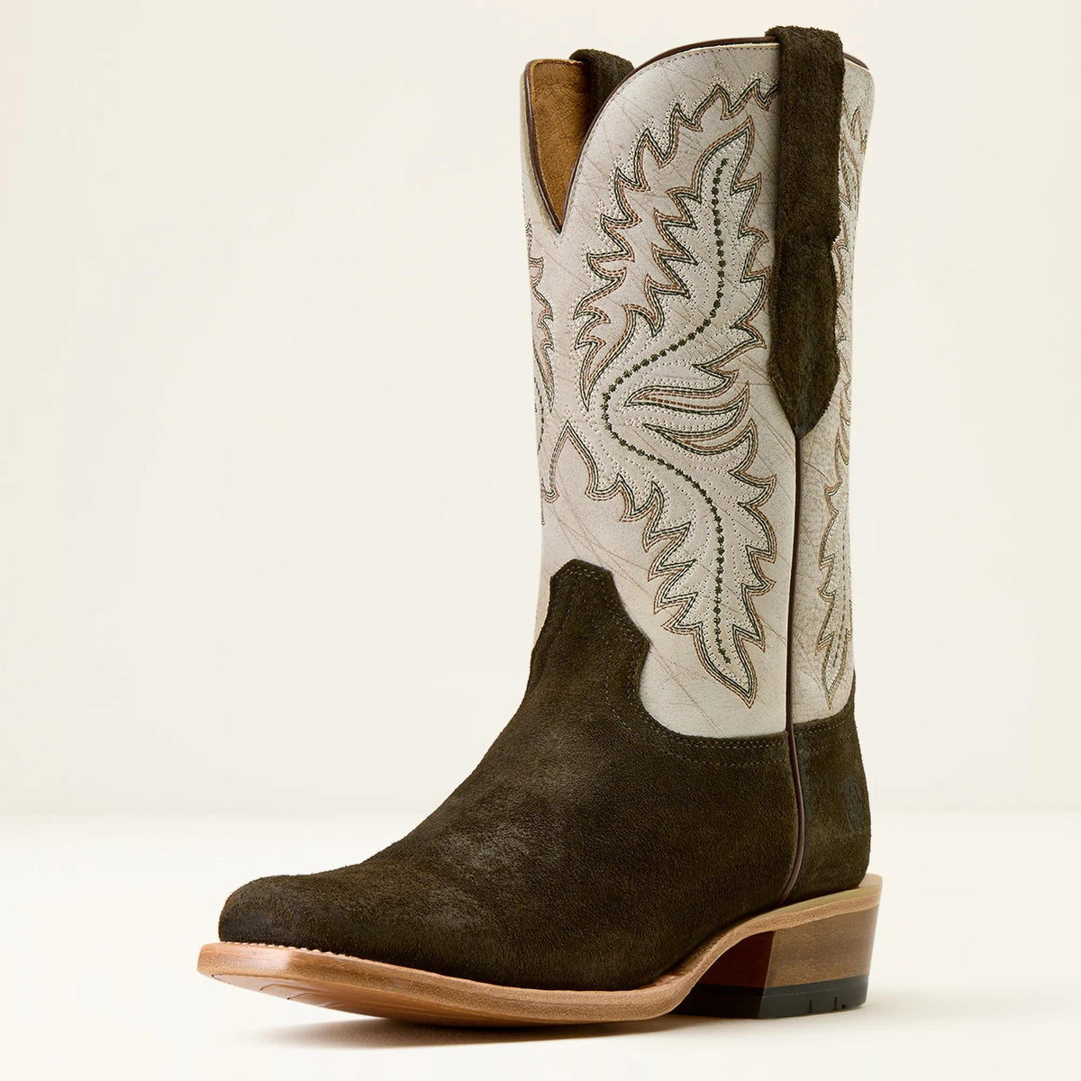 Ariat Mens Midnight Olive Suede Shredded White 10074240 - view 1