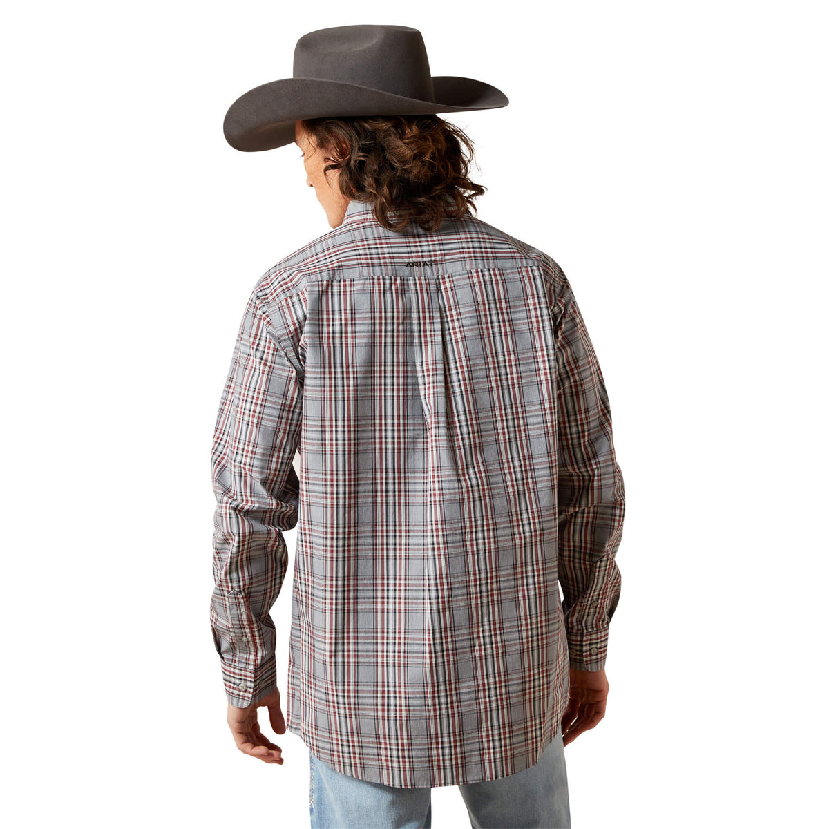 Ariat Men's Pro Series Trenton Fitted Shirt, Cream – back