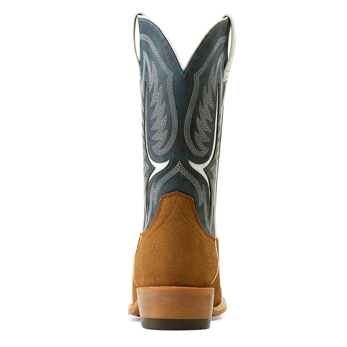 Ariat Men's Stadtler Narrow Cutter Toe Cowboy Boot, Dijon Roughout – heel