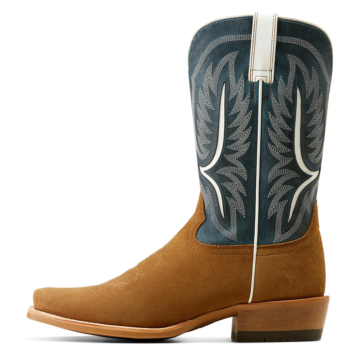 Ariat Men's Stadtler Narrow Cutter Toe Cowboy Boot, Dijon Roughout – side