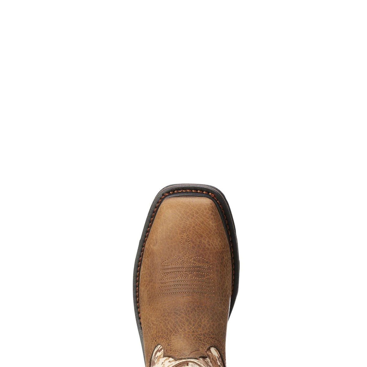 Ariat Men's WorkHog Patriot Wide Square Toe Work Boot, Earth – toe